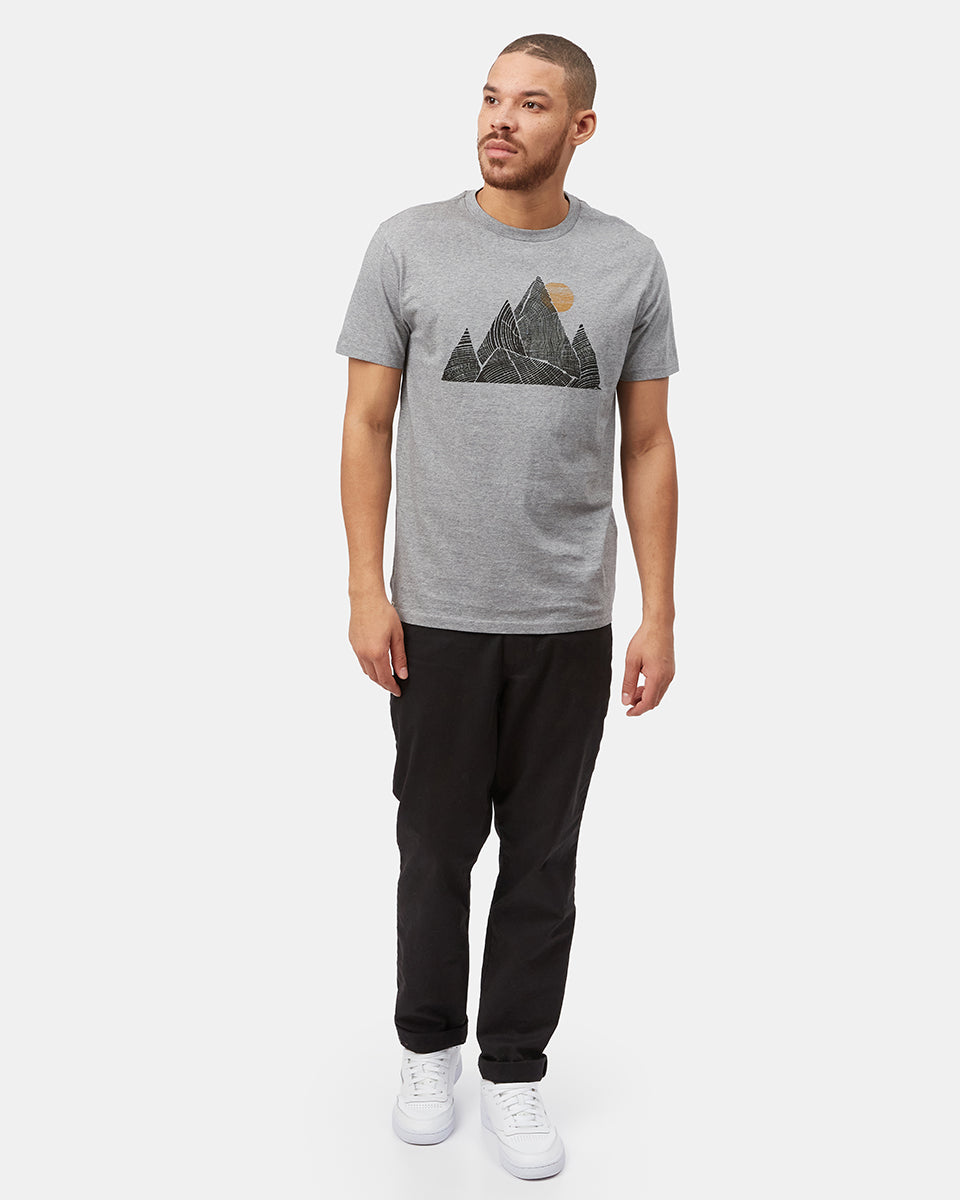 Gray Men's Organic Cotton Graphic Tee