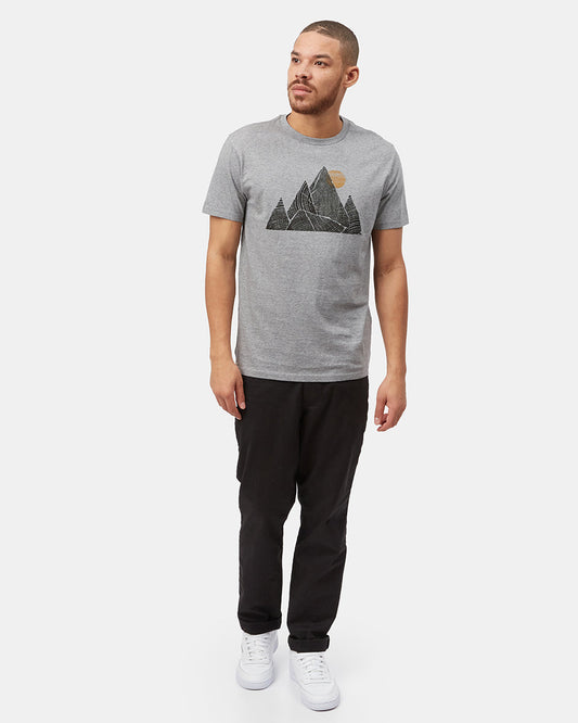 Gray Men's Organic Cotton Graphic Tee