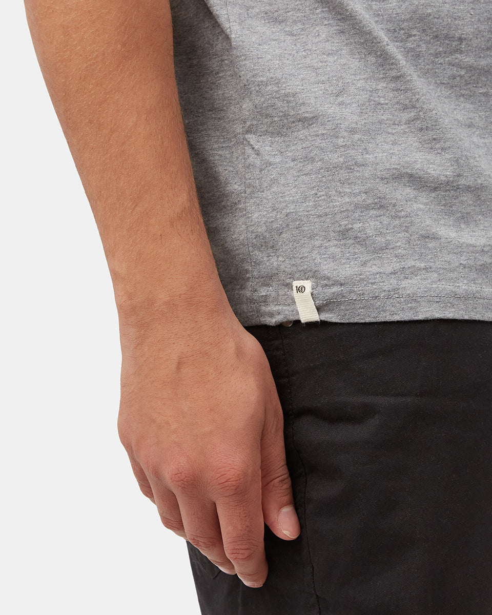 Gray Men's Organic Cotton Graphic Tee