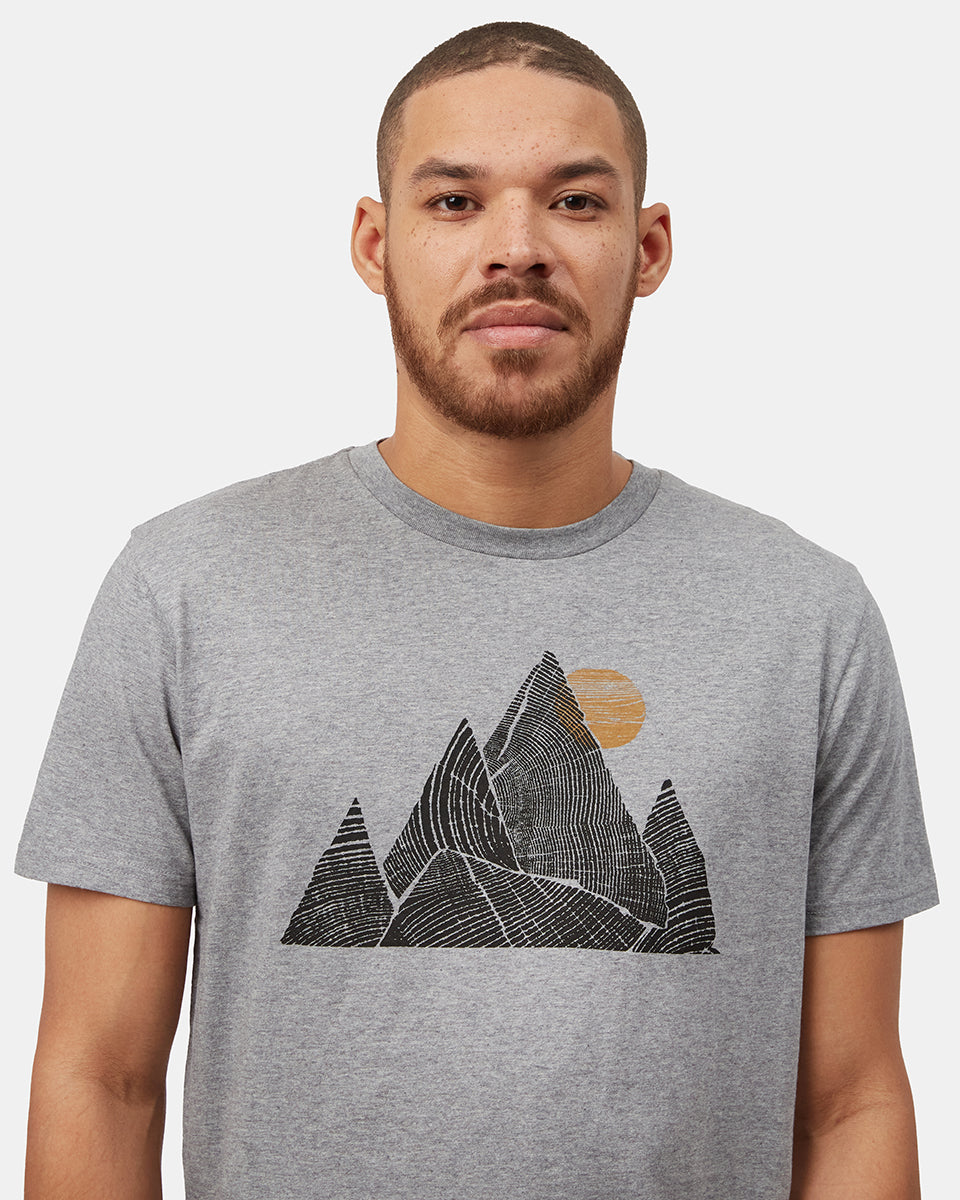Gray Men's Organic Cotton Graphic Tee