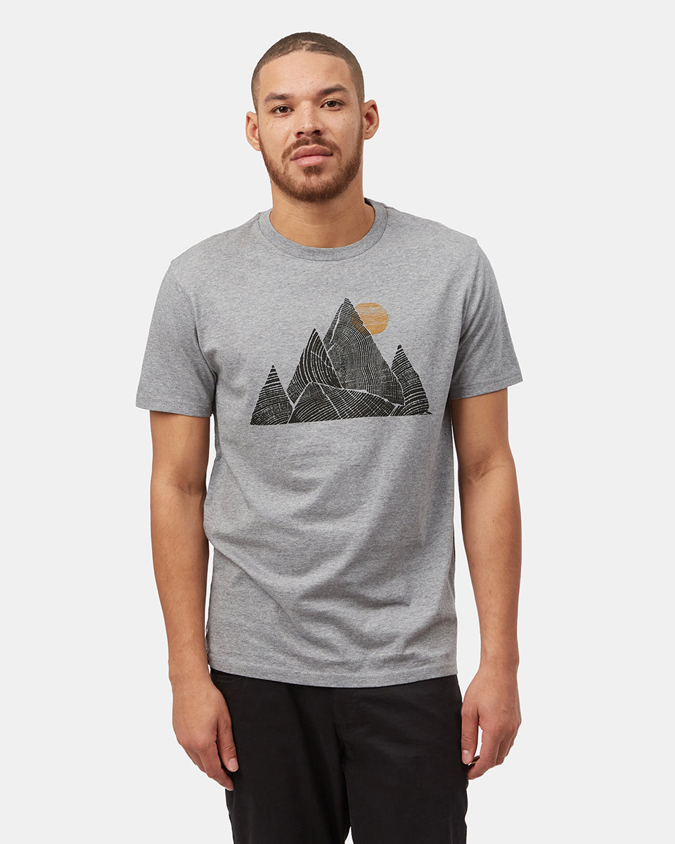 Gray Men's Organic Cotton Graphic Tee