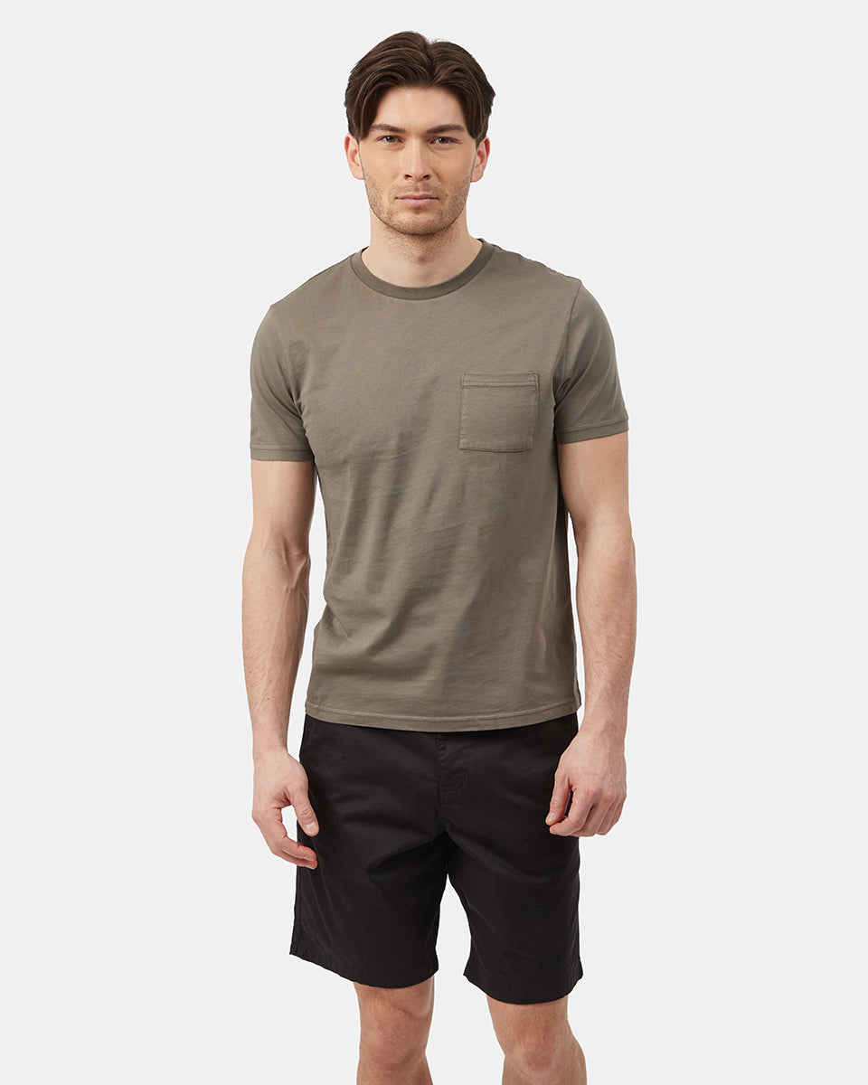 Gray Men's Organic Cotton Pocket Tee