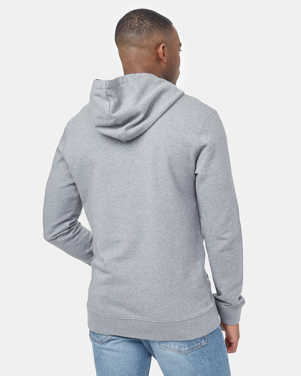 Gray Men's Organic Cotton Pullover Hoodie