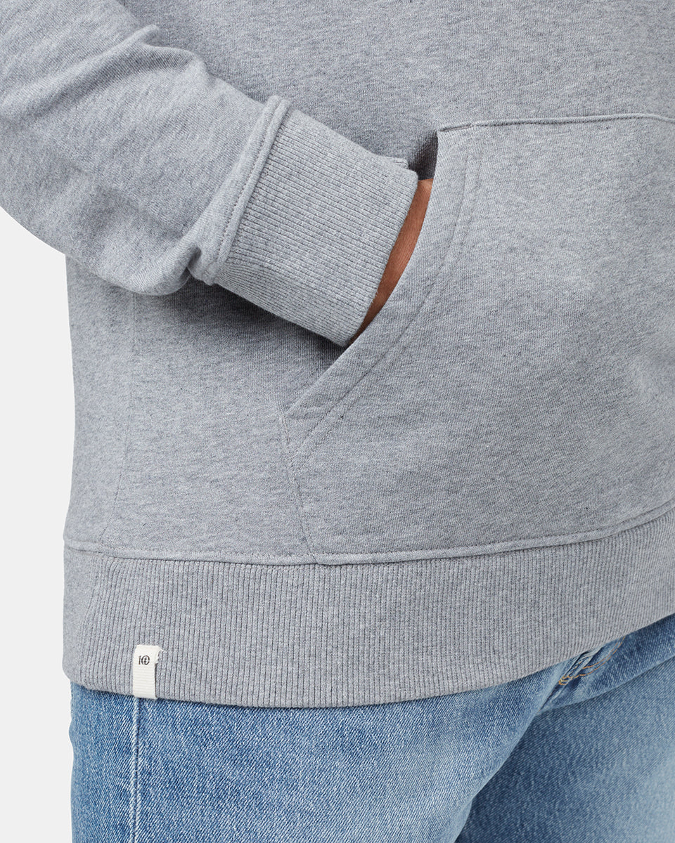 Gray Men's Organic Cotton Pullover Hoodie