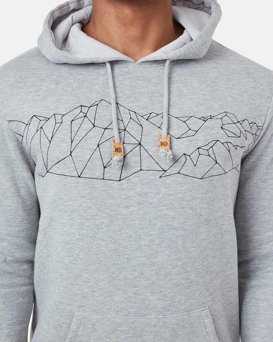 Gray Men's Organic Cotton Pullover Hoodie