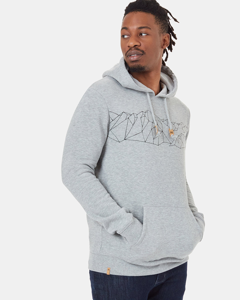 Gray Men's Organic Cotton Pullover Hoodie