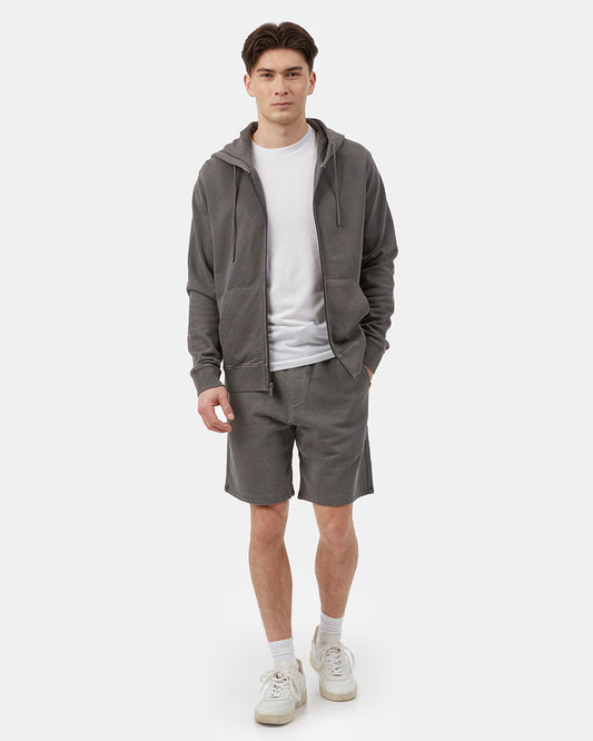 Gray Men's Organic Cotton Zip Up Hoodie