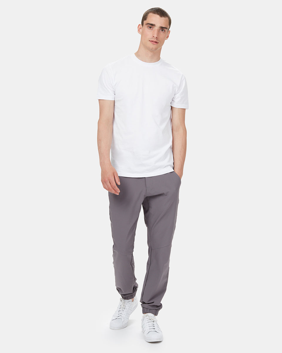 Gray Mens Recycled Polyester Joggers