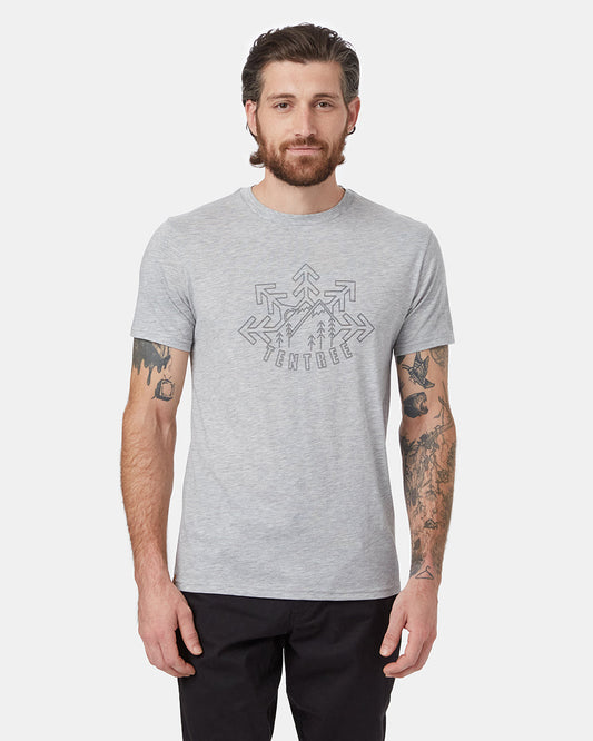 Gray Mountain Crew Neck Graphic Tee