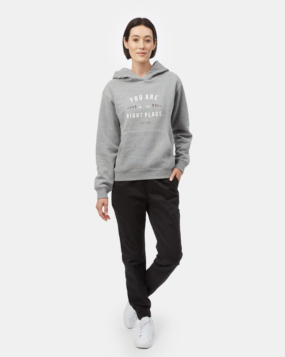Gray Organic Cotton Graphic Hoodie