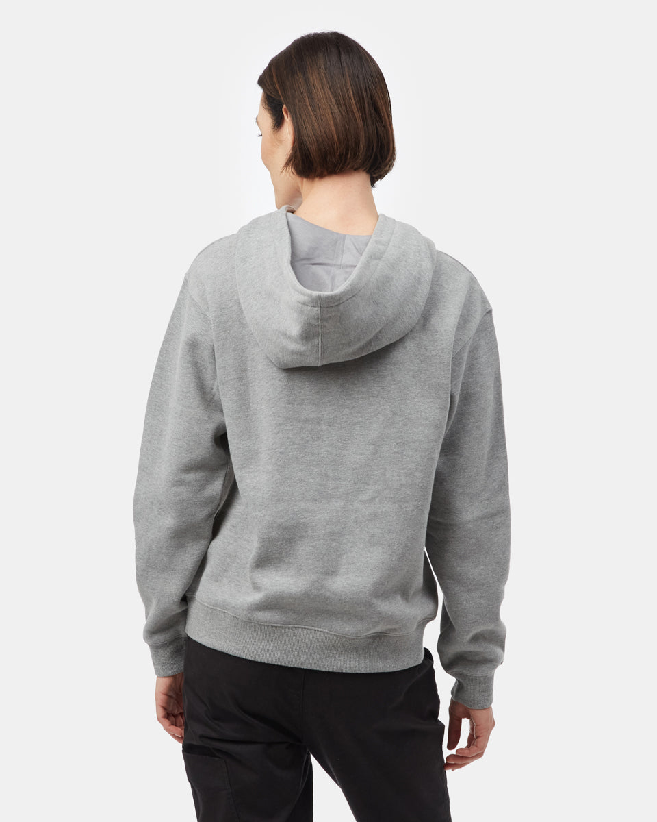 Gray Organic Cotton Graphic Hoodie
