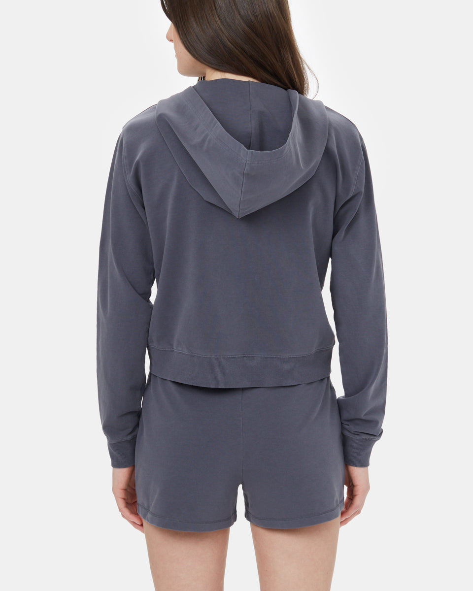 Gray Organic Cotton Zip Up