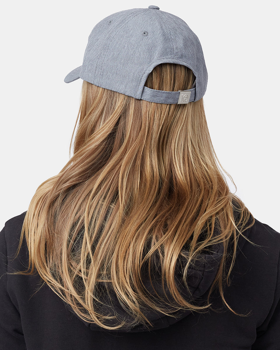 Gray Recycled Adjustable Baseball Cap