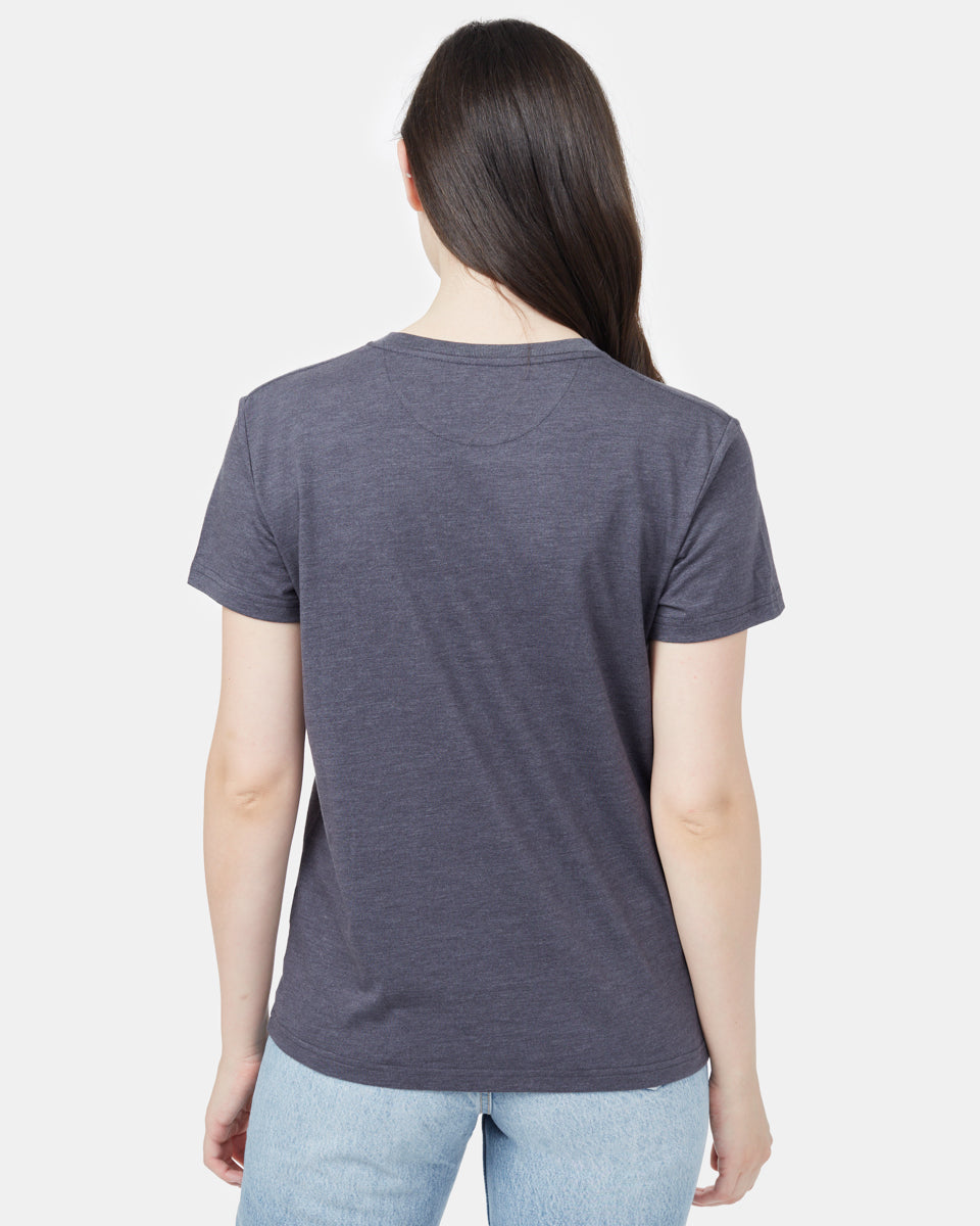 Gray Recycled Crew Neck T-Shirt