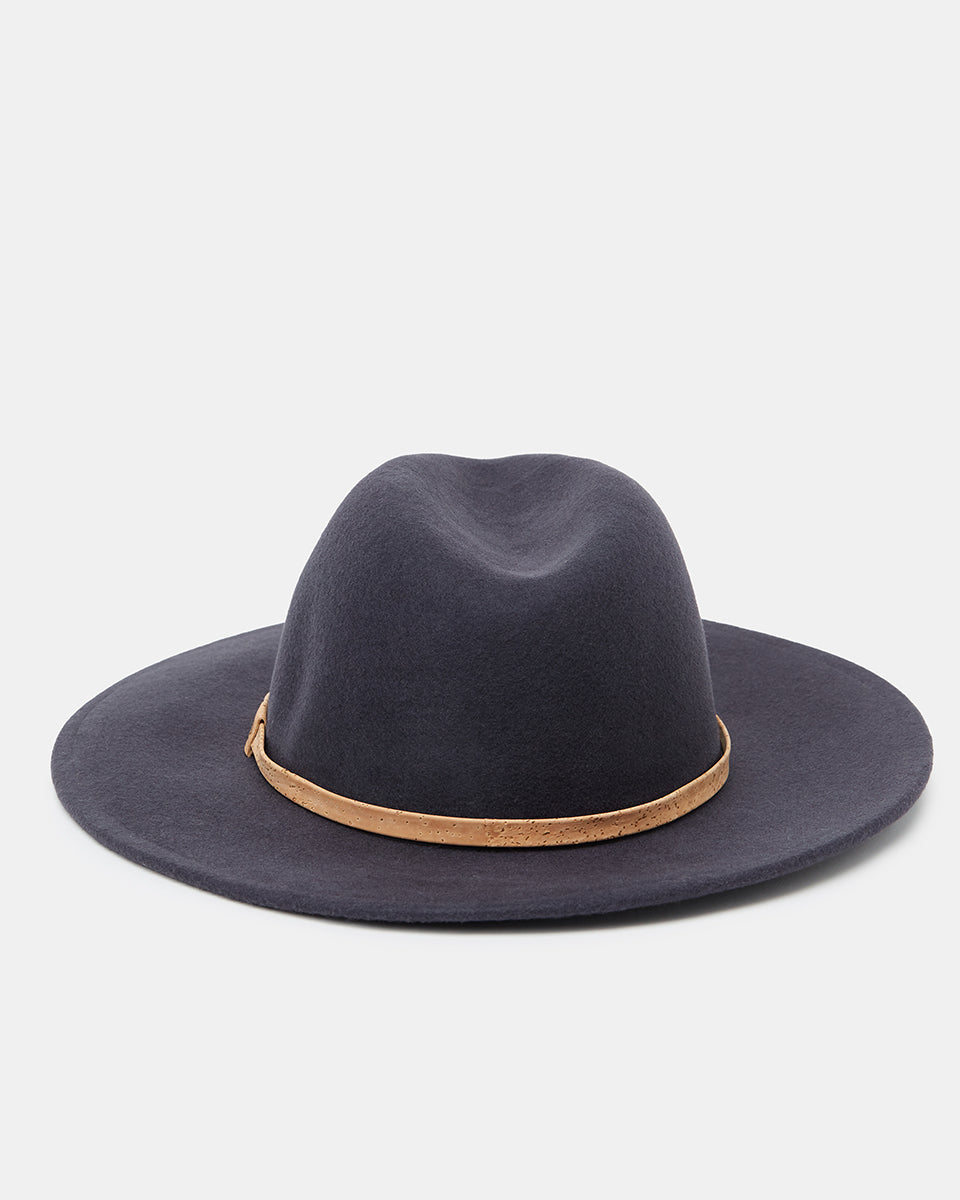 Gray Recycled Wool Fedora