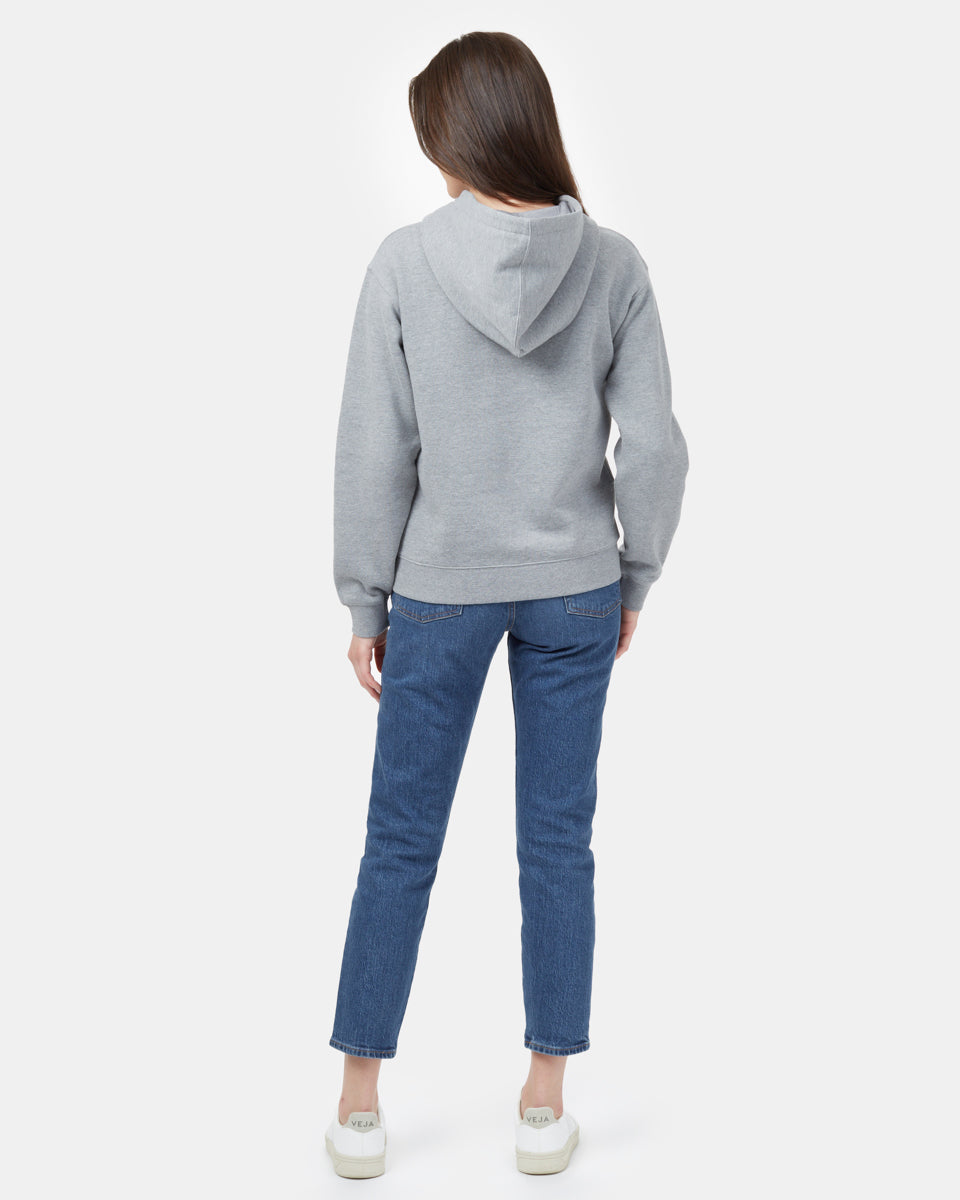 Gray Women's Eco-Friendly Pullover Hoodie