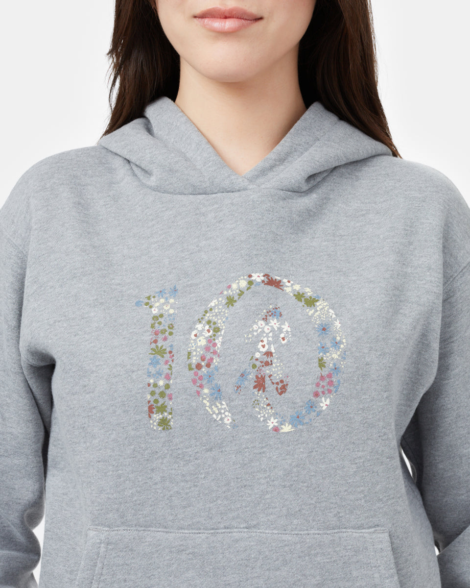 Gray Women's Eco-Friendly Pullover Hoodie