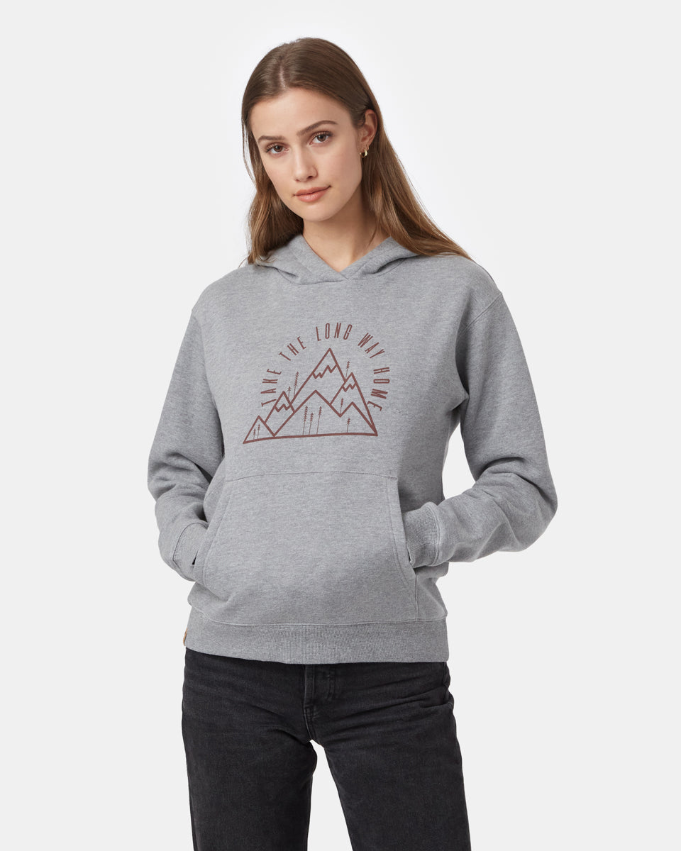Gray Women's Graphic Organic Cotton Pullover