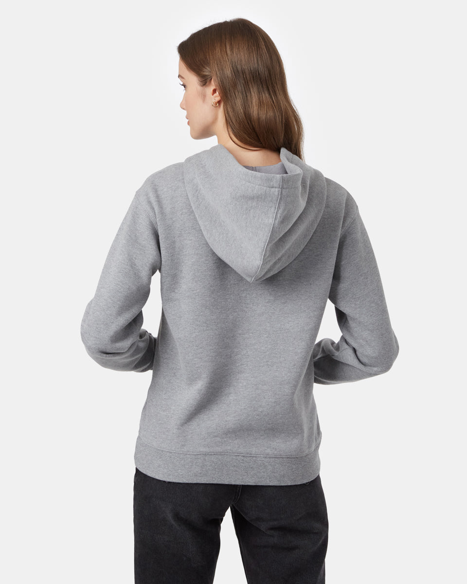 Gray Women's Graphic Organic Cotton Pullover