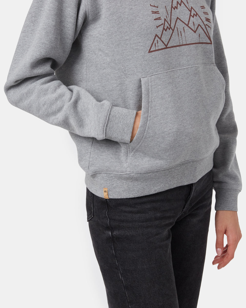 Gray Women's Graphic Organic Cotton Pullover