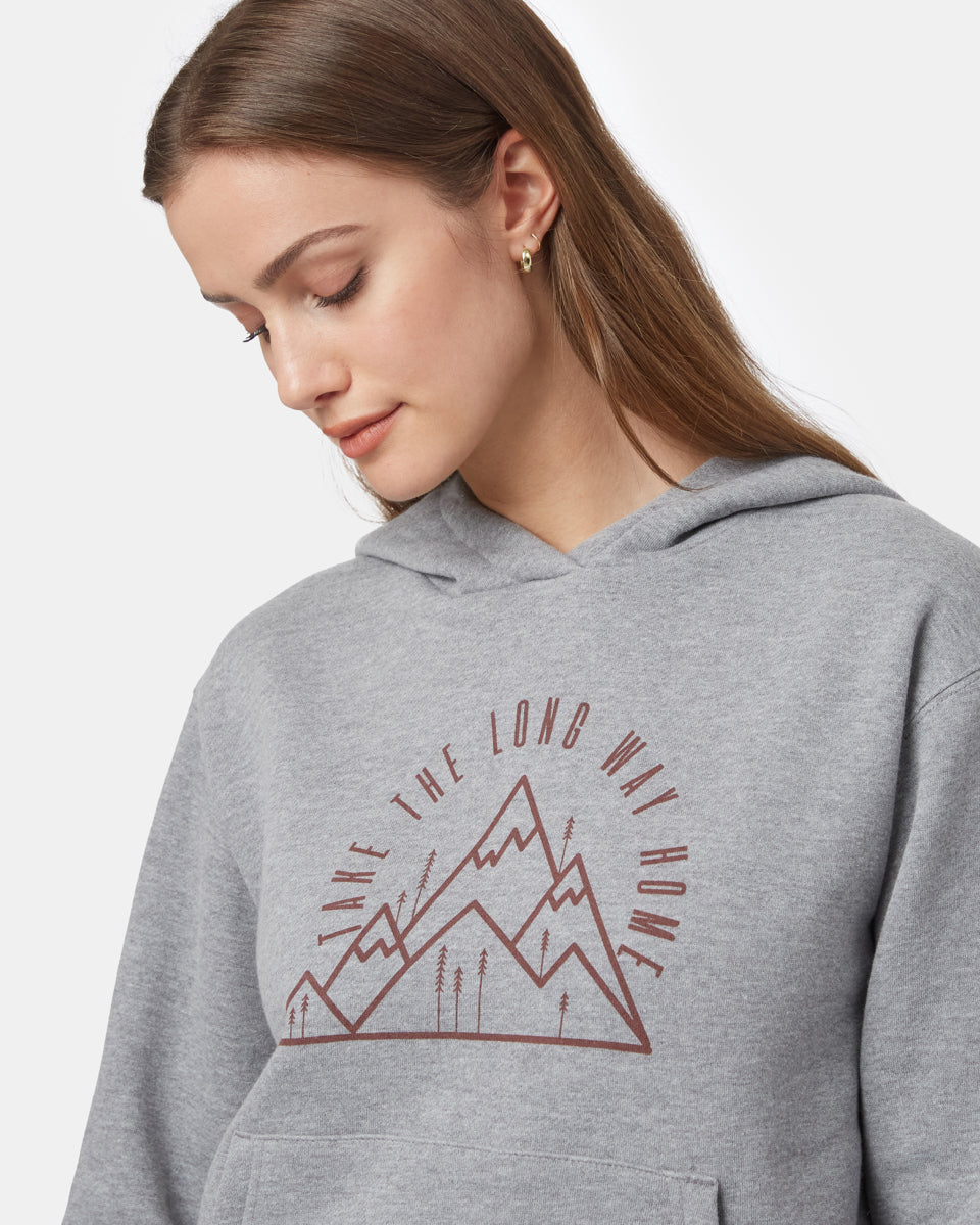 Gray Women's Graphic Organic Cotton Pullover