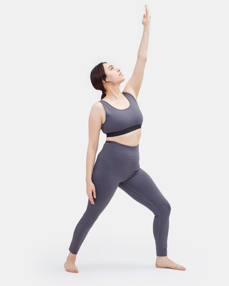 Gray Women's High-Waisted Leggings