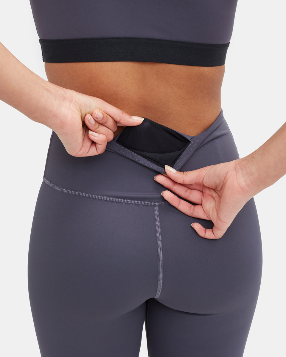 Gray Women's High-Waisted Leggings