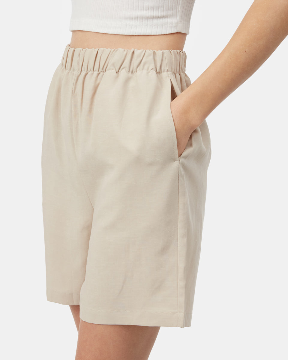 Gray Women's High-Waisted Shorts