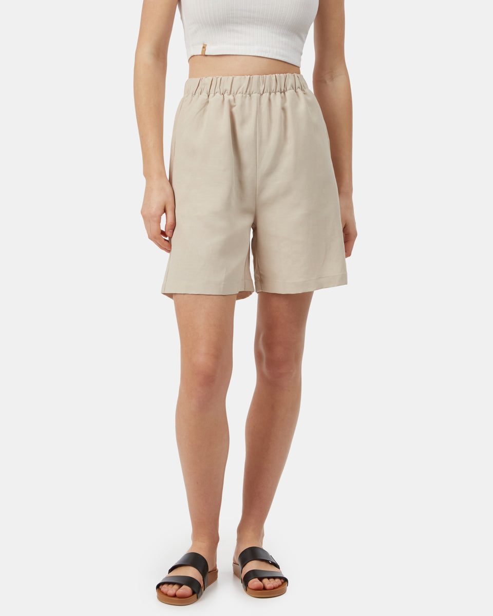 Gray Women's High-Waisted Shorts