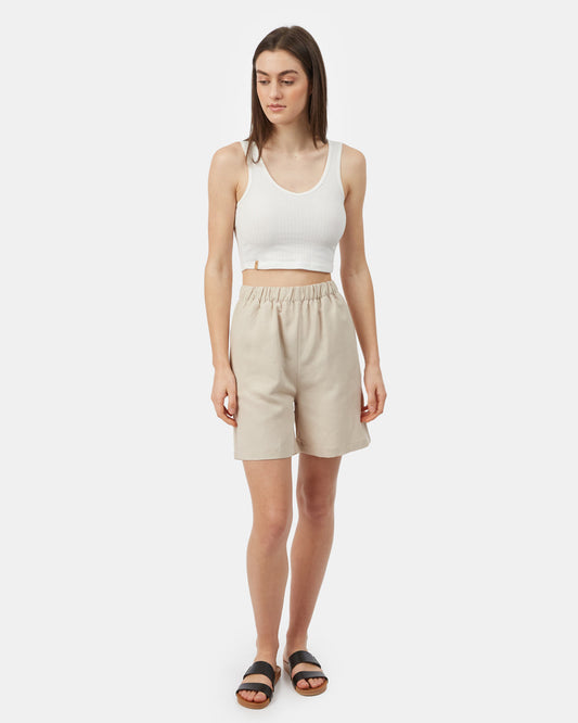 Gray Women's High-Waisted Shorts