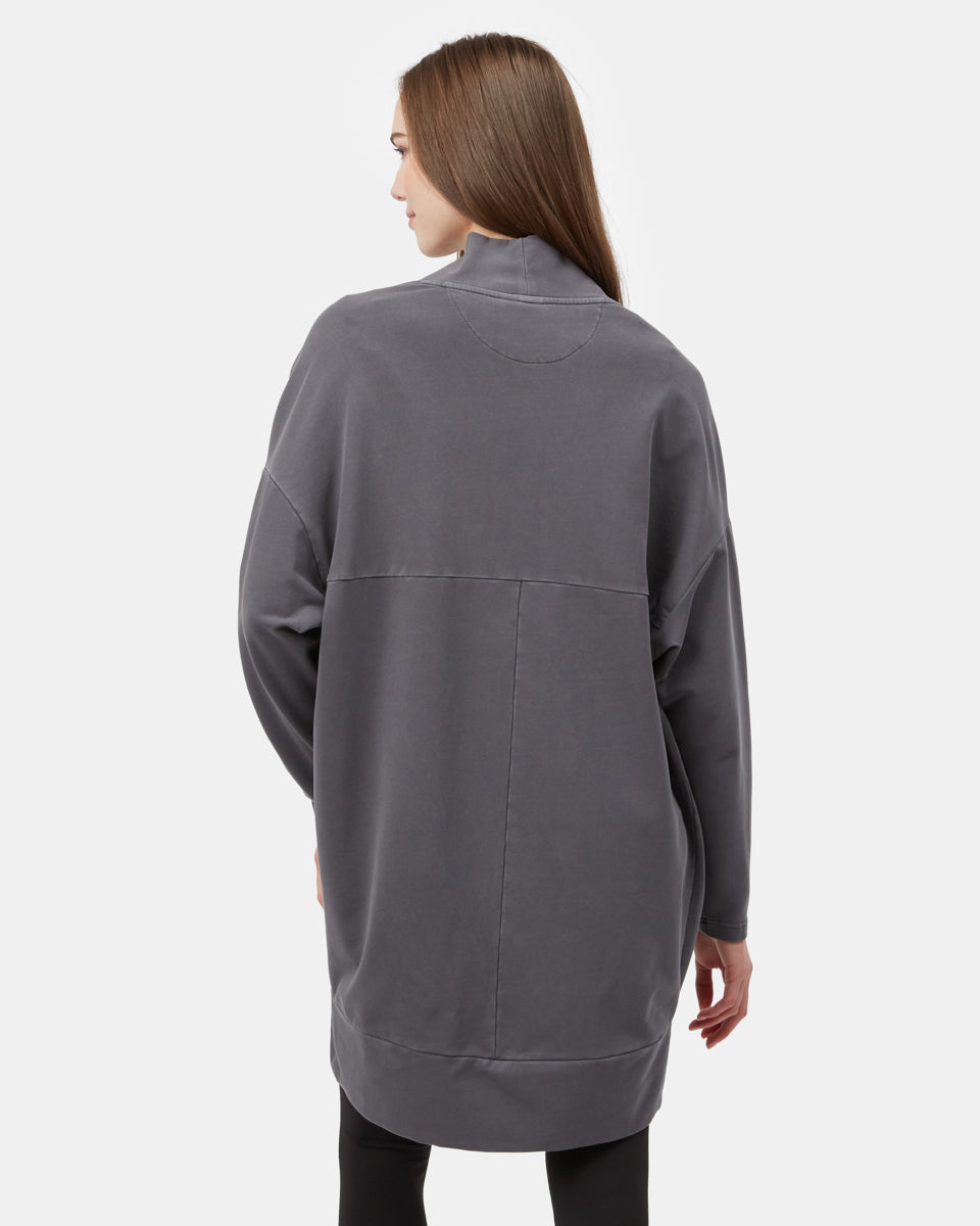 Gray Women's Organic Cotton Cardigan