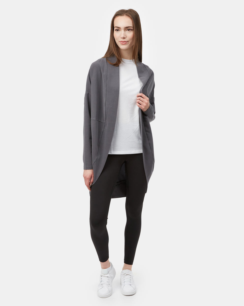 Gray Women's Organic Cotton Cardigan
