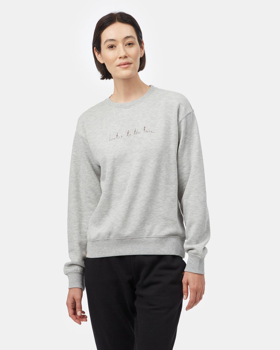 Gray Women's Organic Cotton Sweatshirt