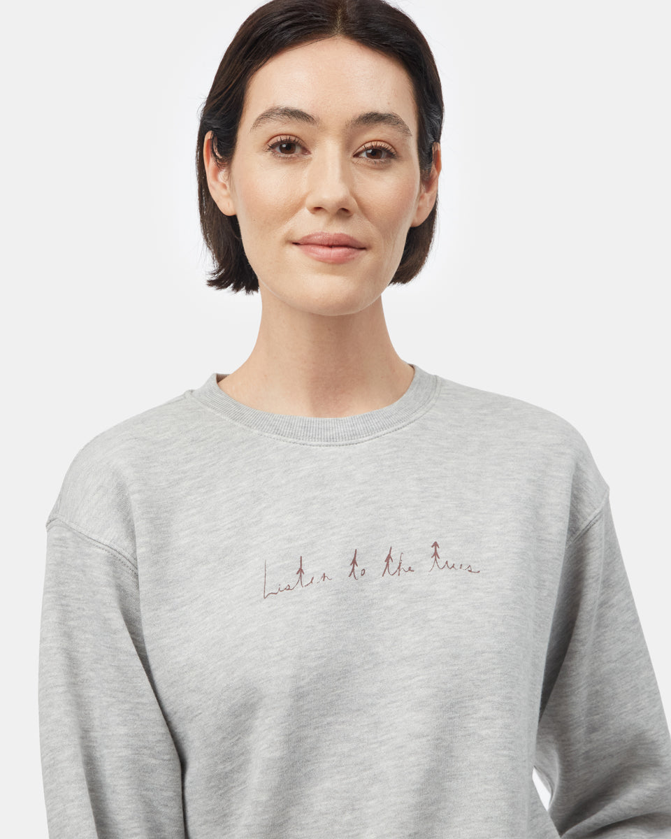 Gray Women's Organic Cotton Sweatshirt