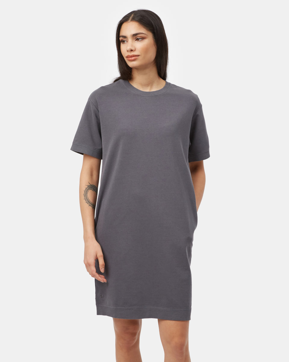 Gray Women's Organic French Terry Sweater Dress