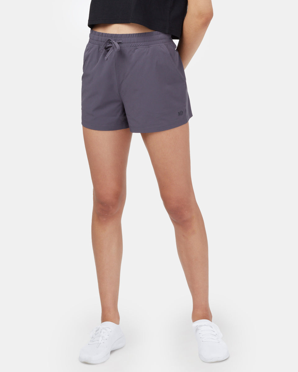 Gray Women's Recycled Polyester Shorts