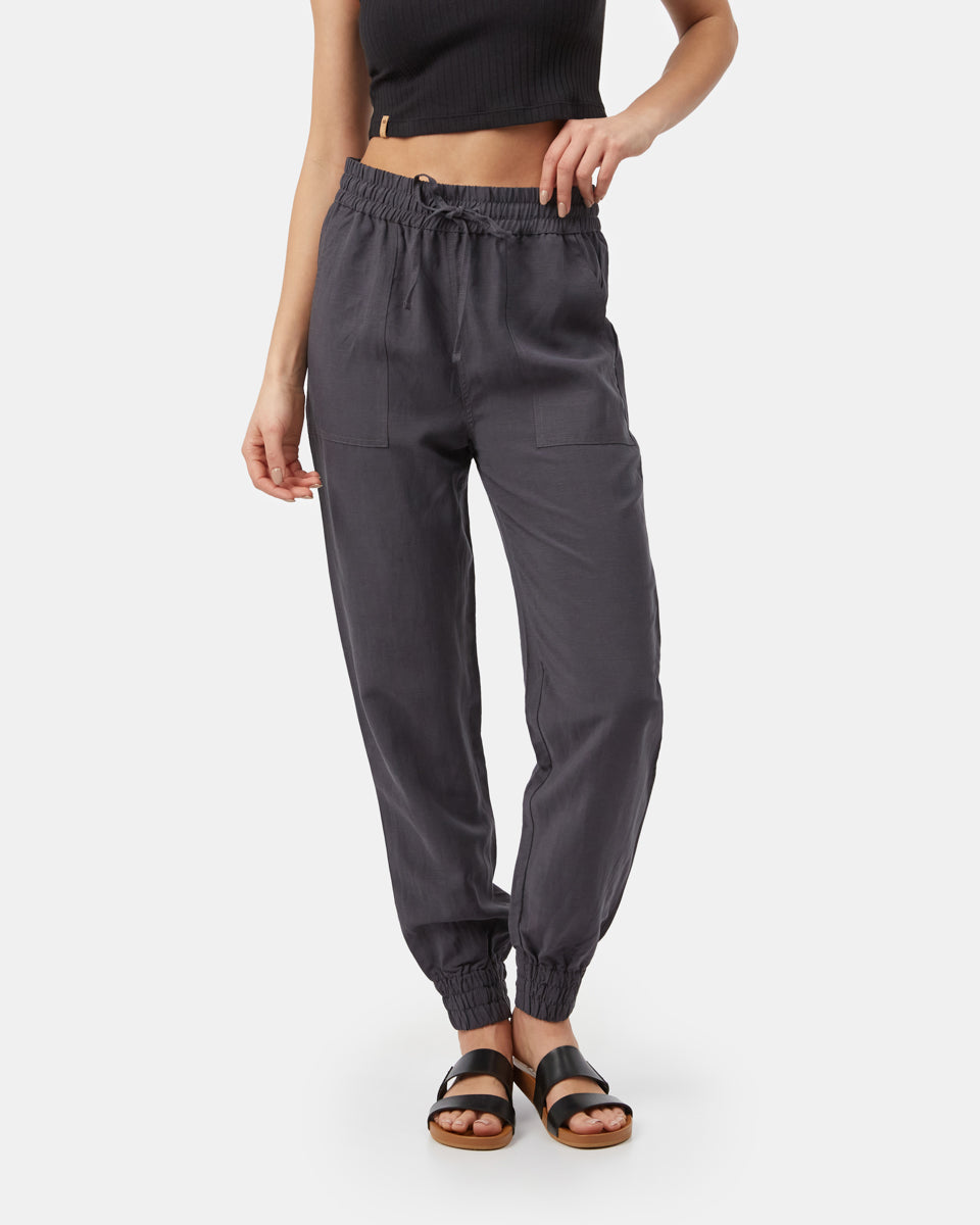 Gray Women's Tencel Linen Pant
