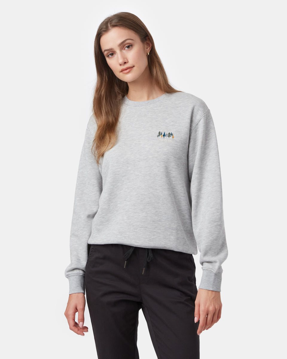 Gray Women's Tree Graphic Sweatshirt