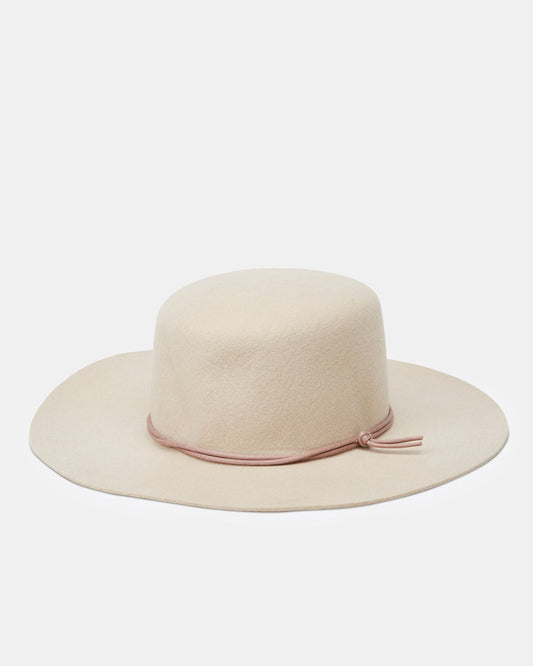 Gray,White Recycled Wool Fedora Hat
