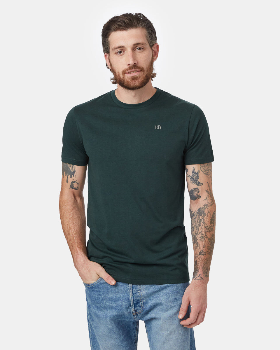 Green Embroidered Graphic Tee