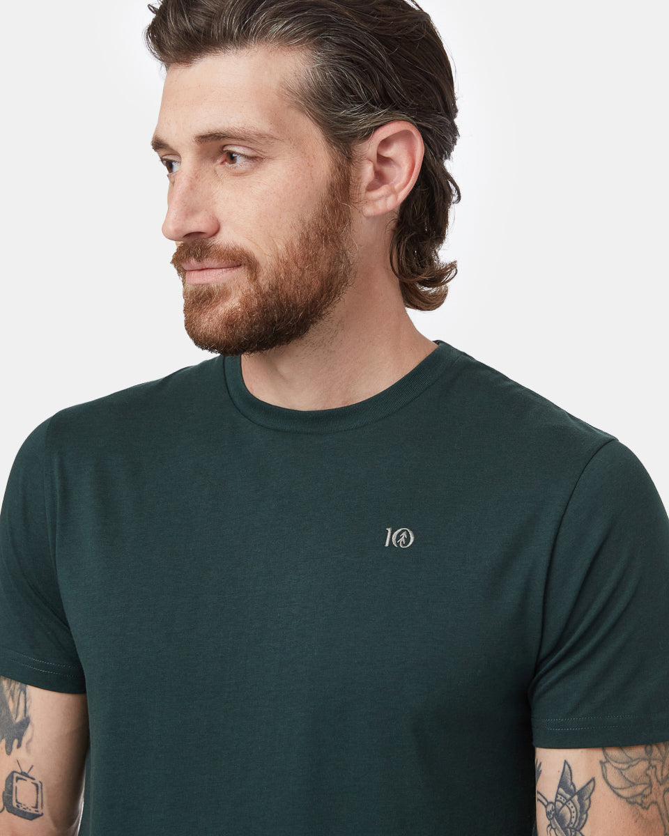 Green Embroidered Graphic Tee