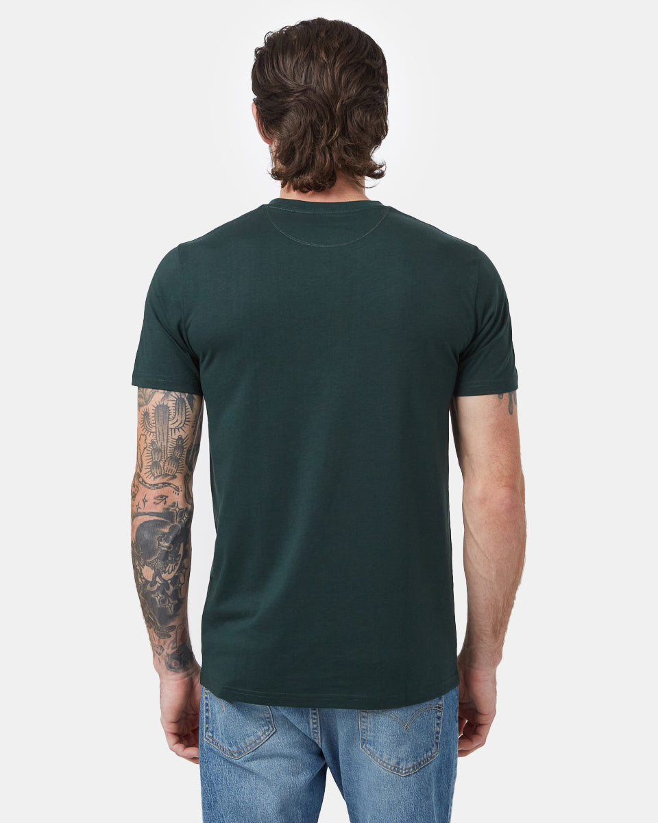 Green Embroidered Graphic Tee