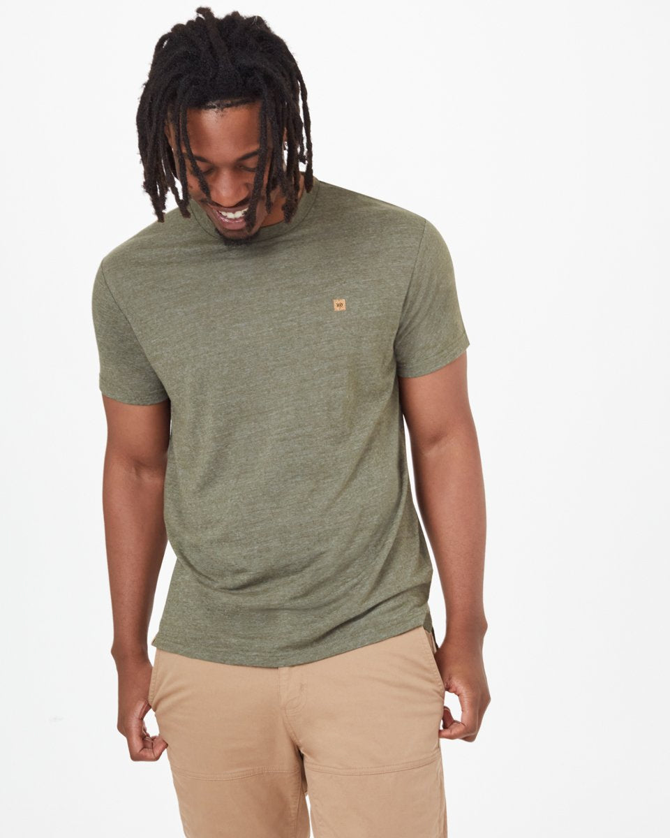 Green Graphic Tee Crew Neck