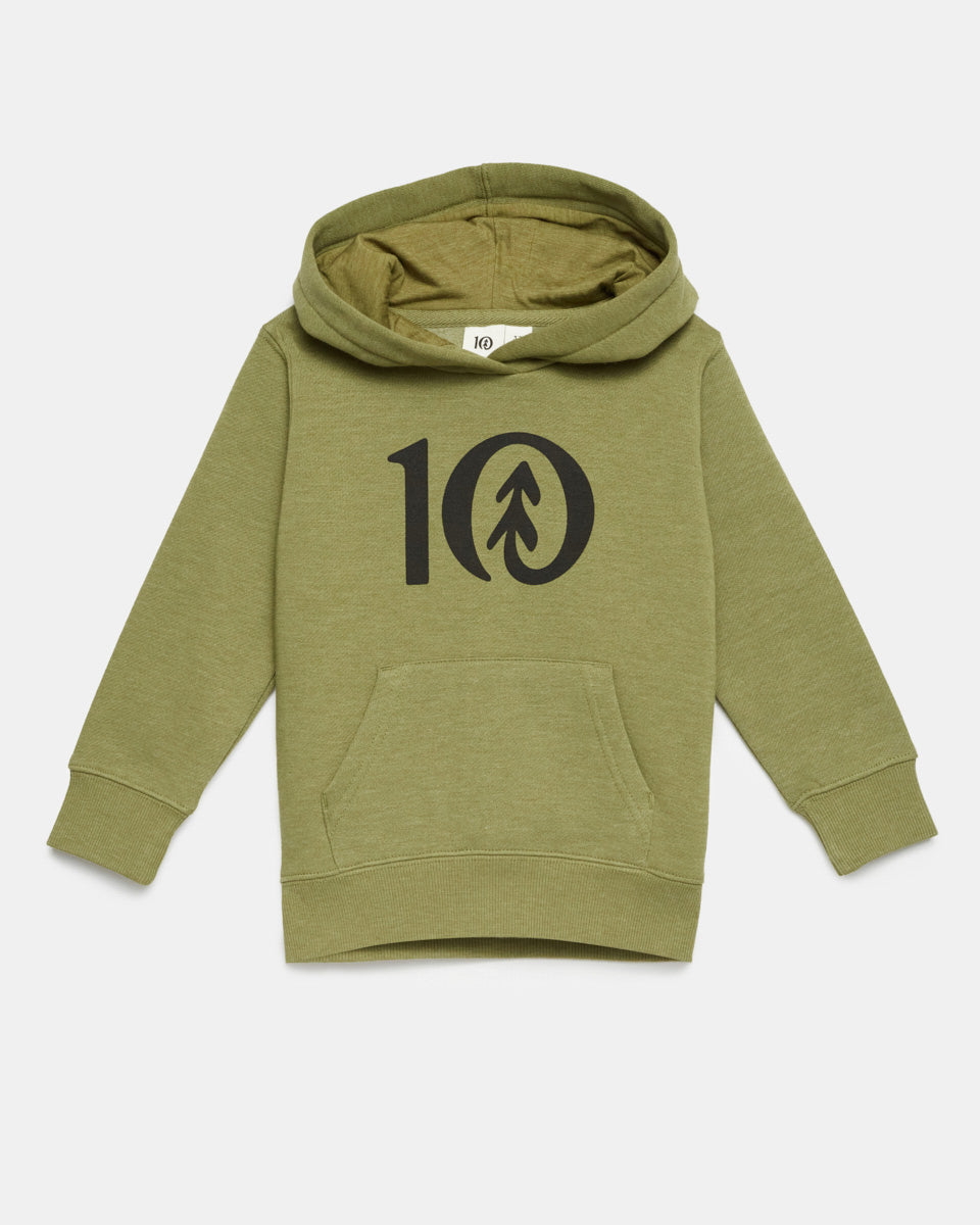 Green Kids Long Sleeve Sweatshirt