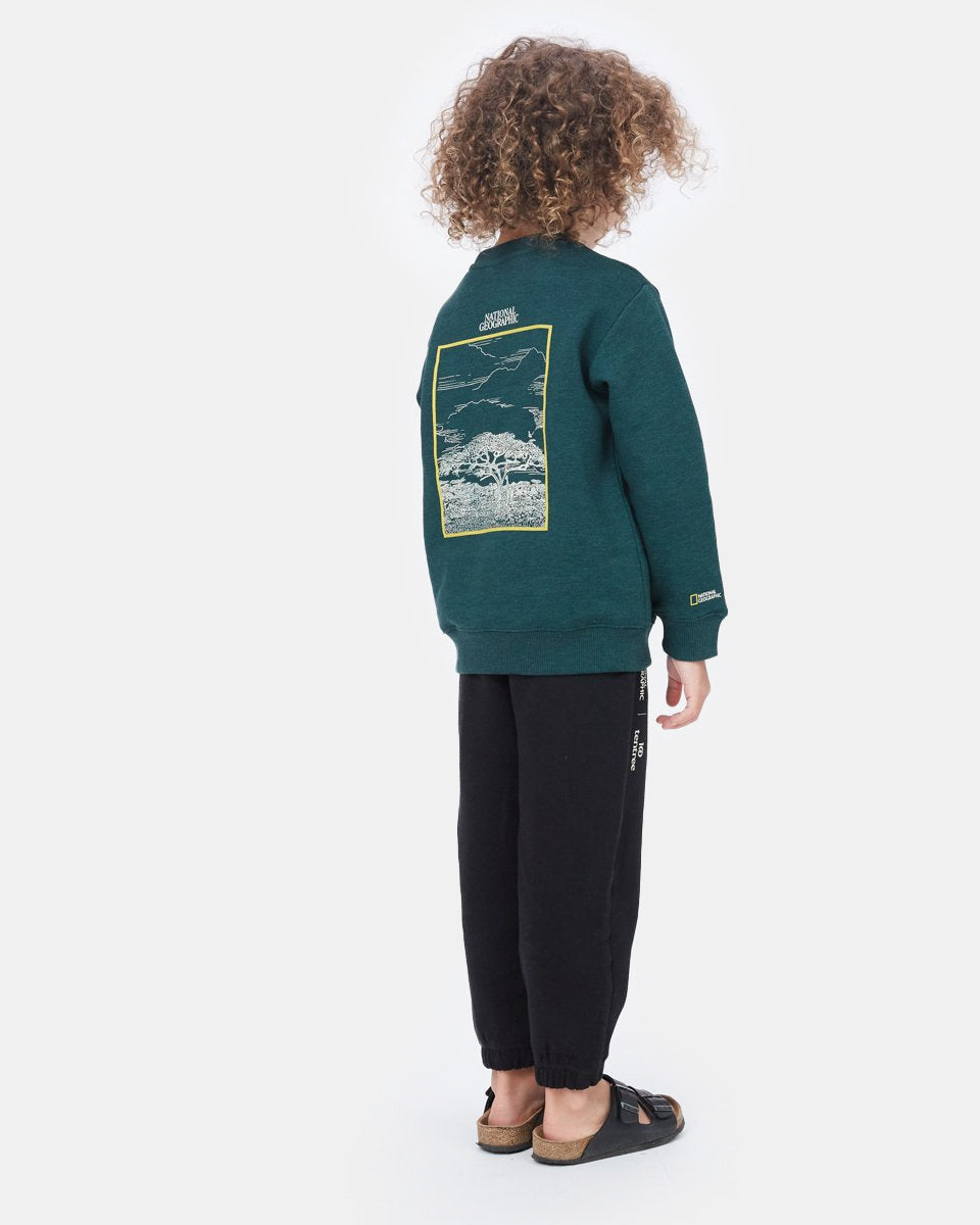 Green Kids National Geographic Crew Neck