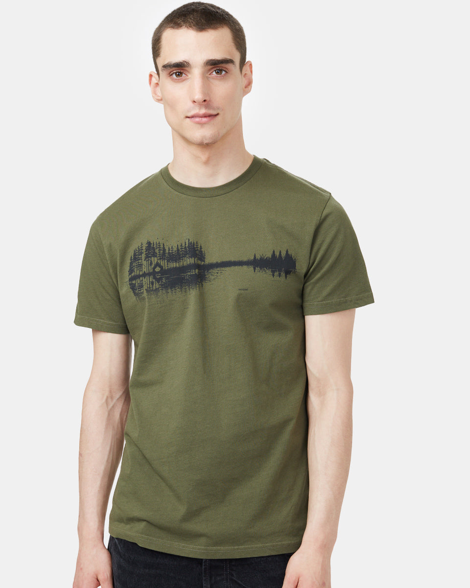 Green Men's Organic Cotton Graphic Tee