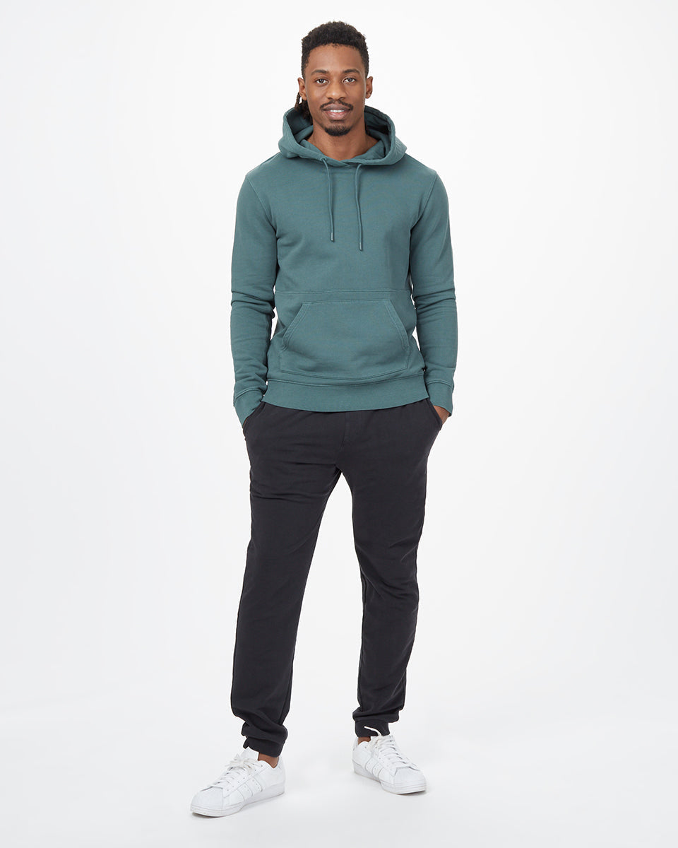 Green Men's Organic Cotton Pullover Hoodie