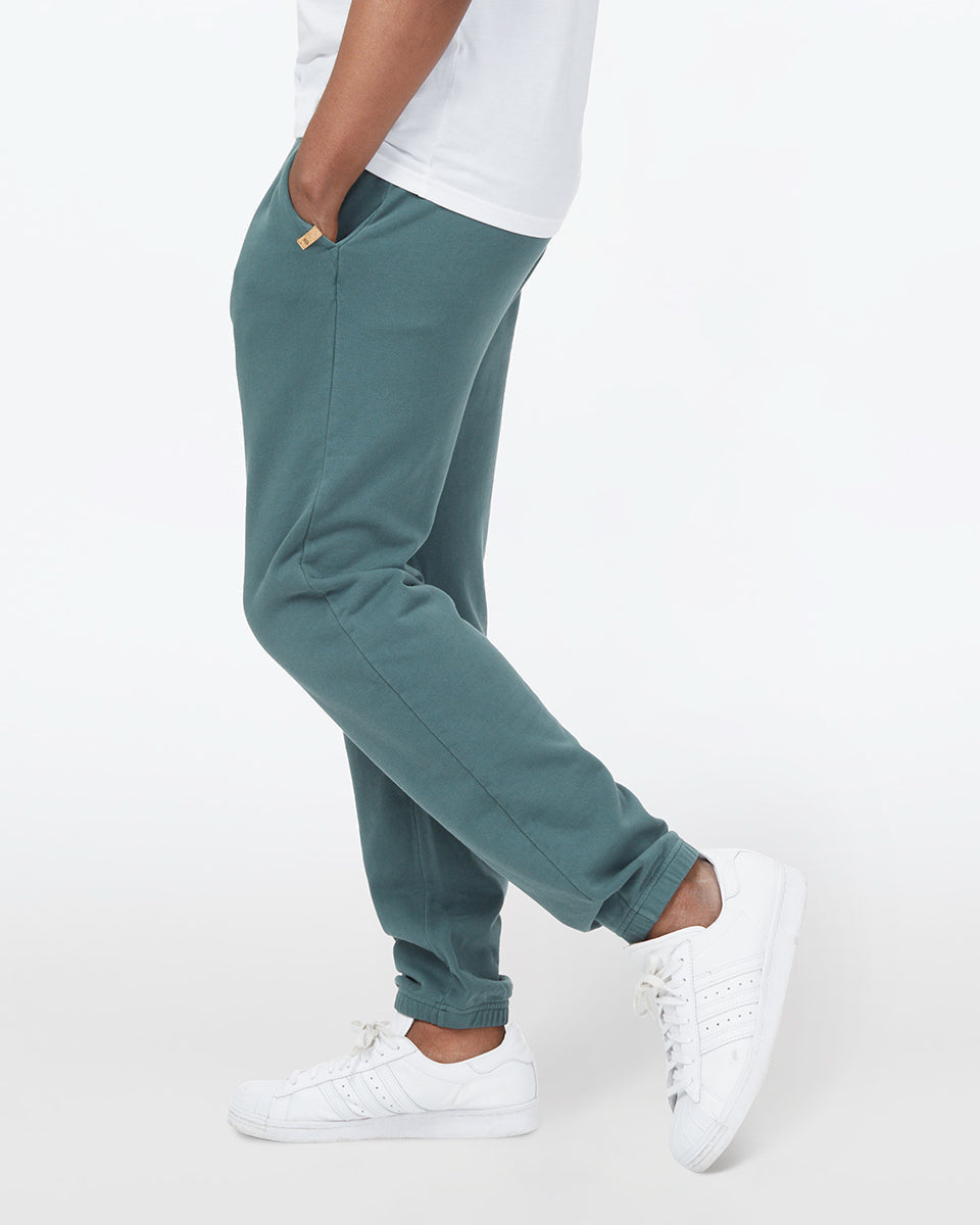 Green Men's Organic Cotton Sweatpants