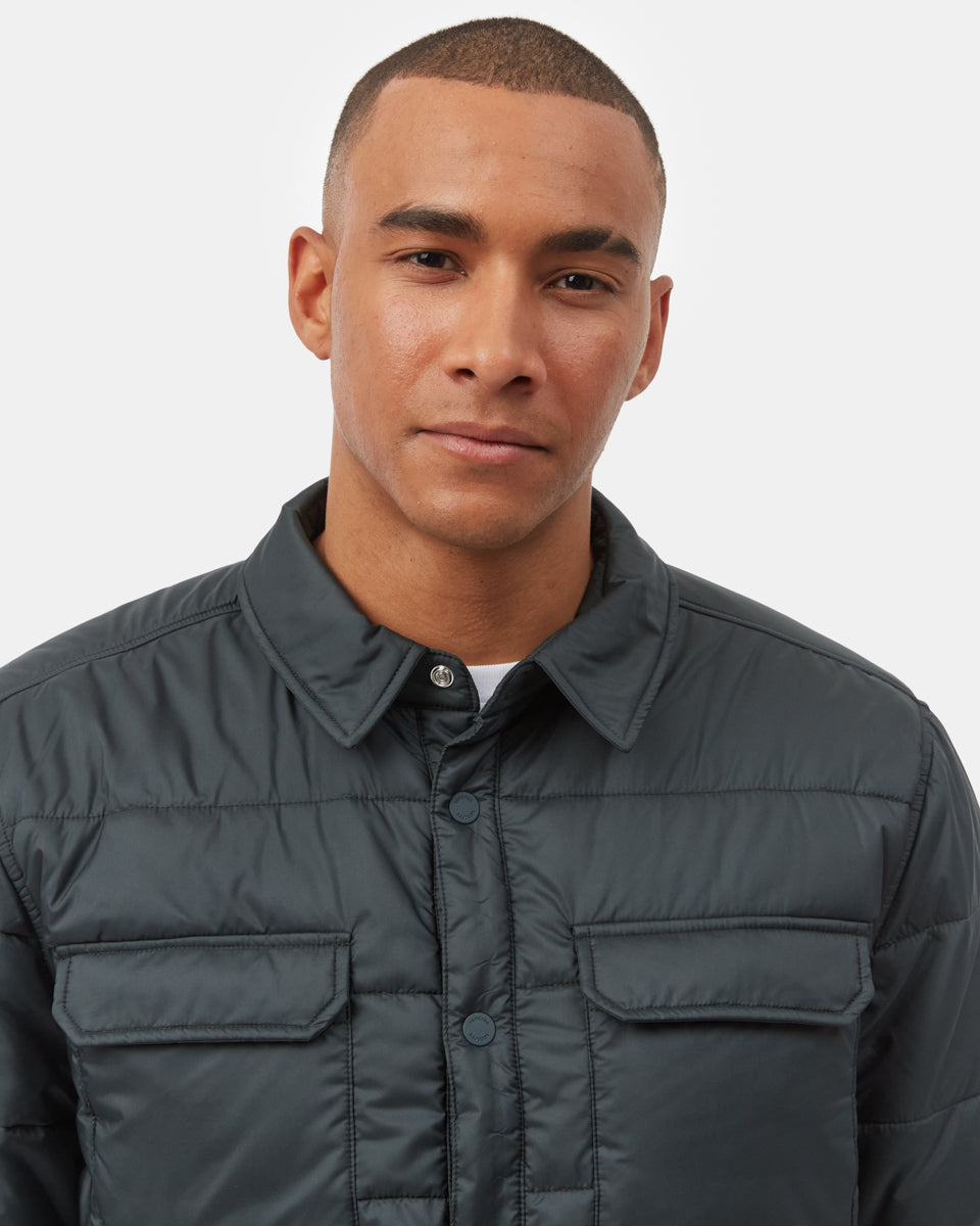 Green Men's Repreve Polyester Shacket