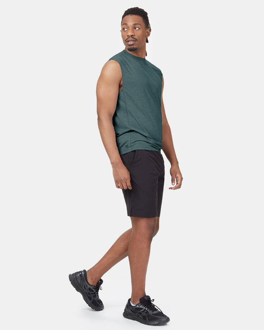 Green Men's Sports Tank Top
